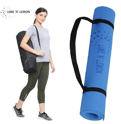 4MM YOGA MAT ENVIRONMENT FRIENDLY, EASY TO CARRY WITH CARRY STRAP
