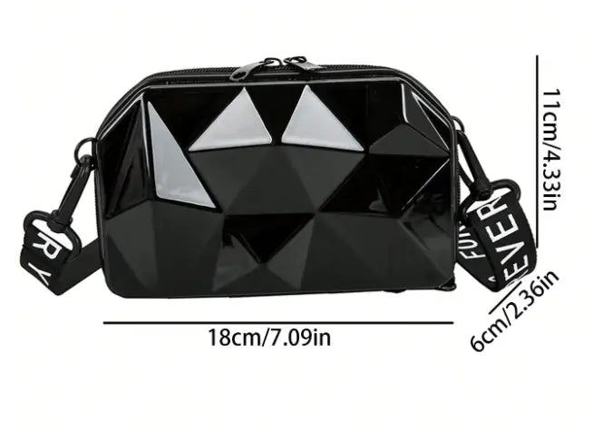 Forever Young Mini Suitcase Sling Bag PVC Crossbody for Women