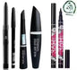 Combo of Waterproof Eyeliner, Mascara & Eyebrow Pencil with Kajal (Pack of 5)