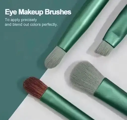 Professional FIX+ Makeup Brushes Green Color Set of 13 PCS