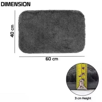 Creative Home Microfiber Striped Anti-Skid Bathmat