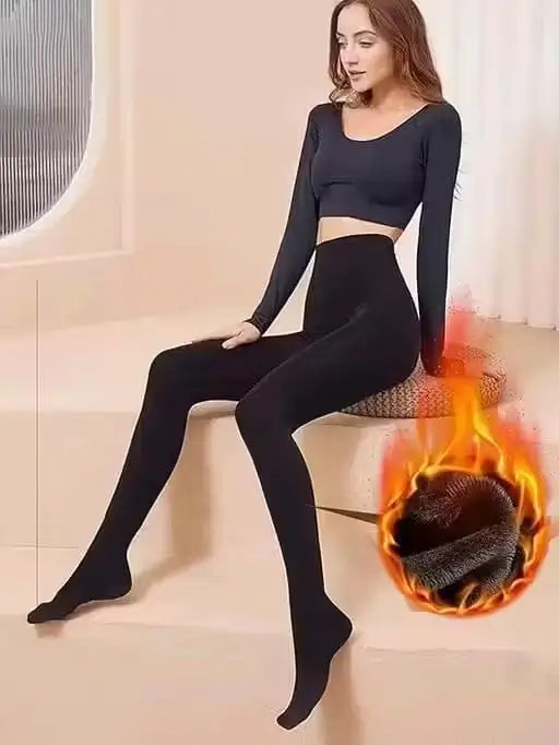 Women Warm Fleece Lined Thermal Winter Legging  Straight Fit