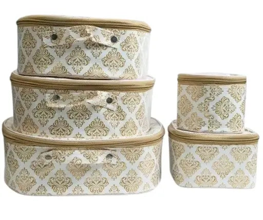 Makeup Vanity Box Set  7 Pc Travel Organizer