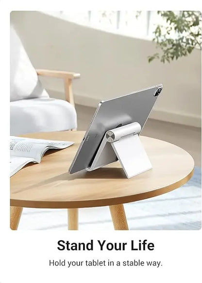 Krifton Adjustable Mobile Phone Stand, Phone Stand for Desk, Cradle Dock Mount, Plastic Desktop Stand Compatible with All Mobile Phones