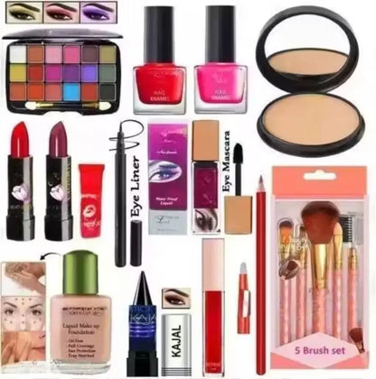All-in-One Face Makeup Kit for Women  17 Pc Combo