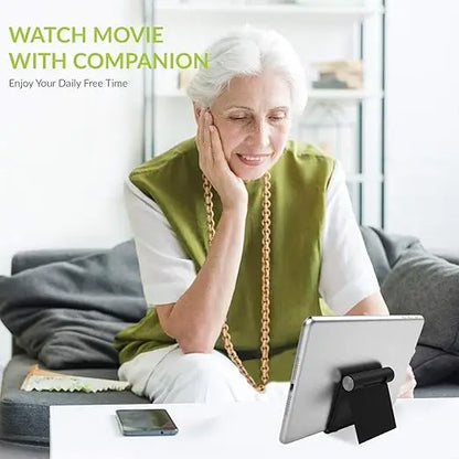 Krifton Adjustable Mobile Phone Stand, Phone Stand for Desk, Cradle Dock Mount, Plastic Desktop Stand Compatible with All Mobile Phones