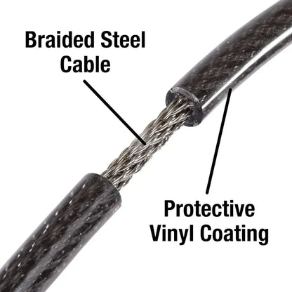 Heavy Duty Multi-Purpose Plastic Combination Lock for Helmet, Bicycles, and More