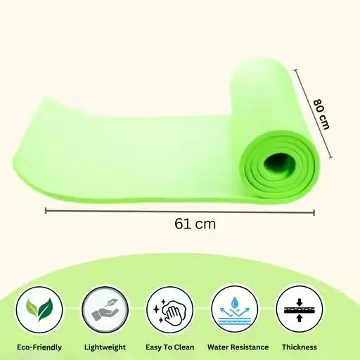 Eco Friendly Non Skid & Surface Sticky Yoga Mat For Home, Gym, Outdoor Workout