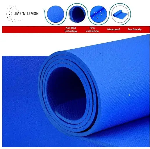 4MM YOGA MAT ENVIRONMENT FRIENDLY, EASY TO CARRY WITH CARRY STRAP