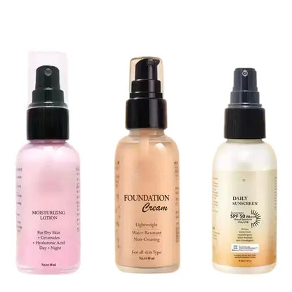 Complete Sun Care Trio Set  Sunscreen, Foundation & Moisturizer
