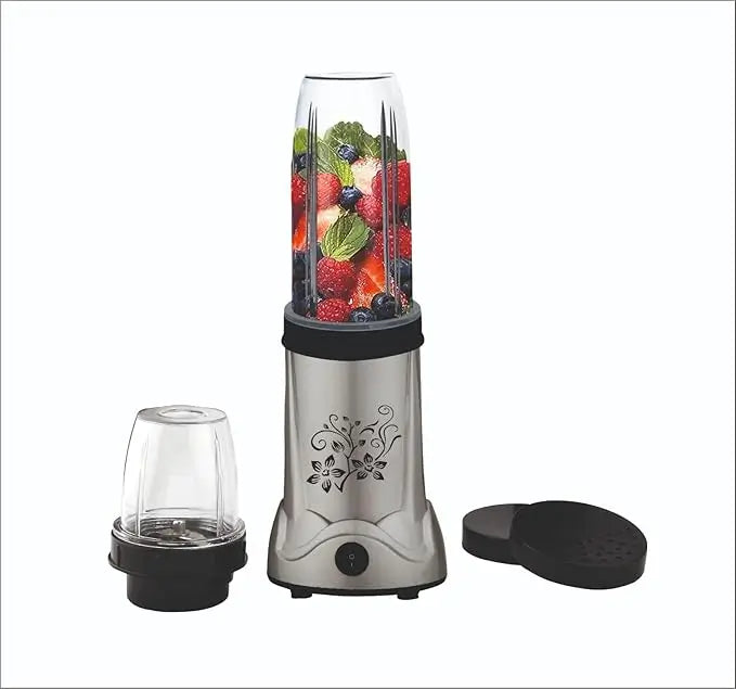 500W Mixer Grinder  Durable Plastic Body, Stainless Steel Jars & Blades, with Unique Jar Flow Breakers