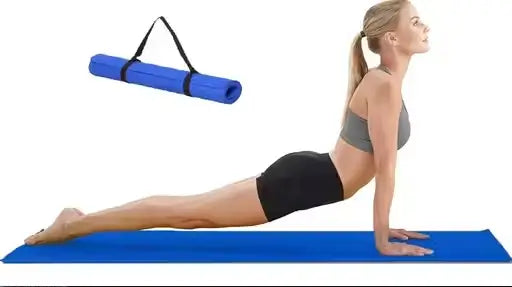 4MM YOGA MAT ENVIRONMENT FRIENDLY, EASY TO CARRY WITH CARRY STRAP