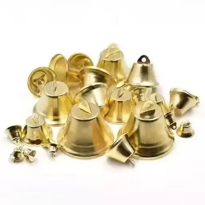 Golden Metal Bells for DIY Crafts and Festive Decoration  Set of 25
