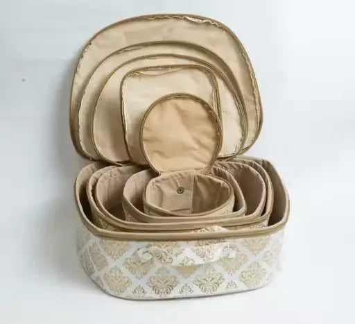 Makeup Vanity Box Set  7 Pc Travel Organizer