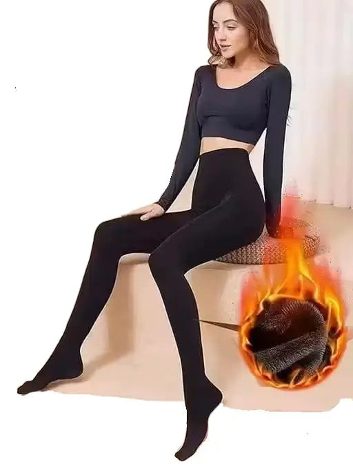 Women Warm Fleece Lined Thermal Winter Legging  Straight Fit
