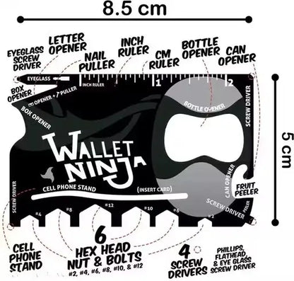Ninja Wallet 18-in-1 Multi-Purpose Tool