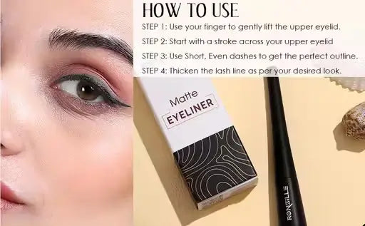 Liquid Matte Eyeliner Set  Waterproof, Long Lasting